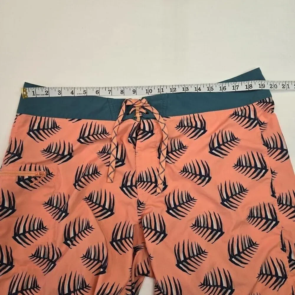 Patagonia Stretch Planing 19in Board Shorts Palms of Heart Sherbert Mens Size 38